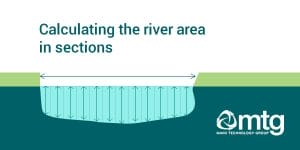 Calculating an non-uniform river can be done in sections