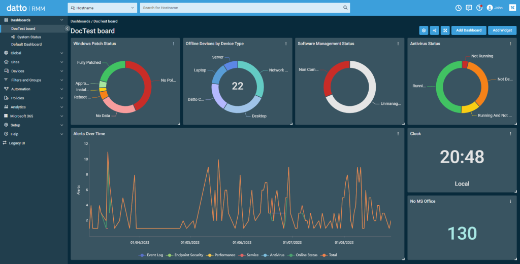 Datto RMM is a Remote Management and Monitoring Tool - designed for Infrastructure Management