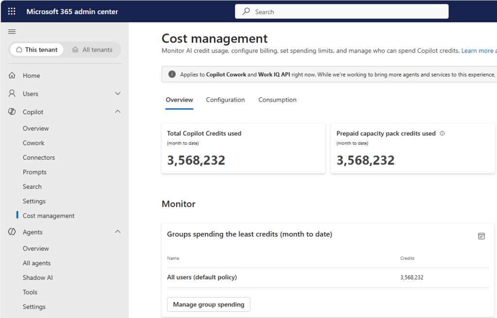 Copilot spend policies allow you to control what AI costs are incurred by your business